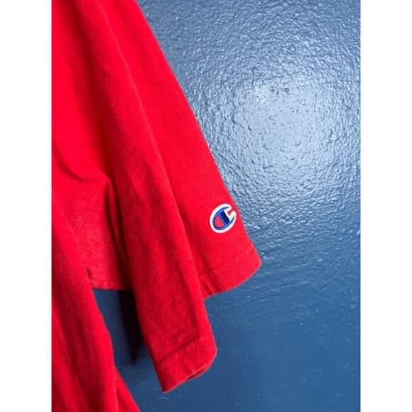 Champion Red T Shirt Mens Medium - Picture 5 of 7